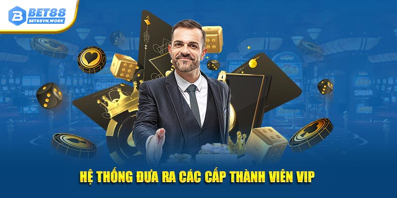 Hệ thống đưa ra các cấp thành viên VIP 