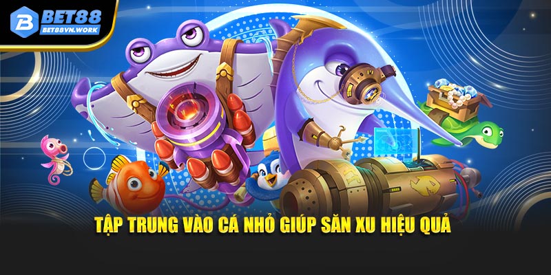 Tập trung vào cá nhỏ giúp săn xu hiệu quả